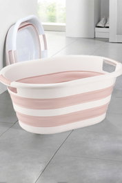 Mijölnir Cesto de la ropa plegable rosa
